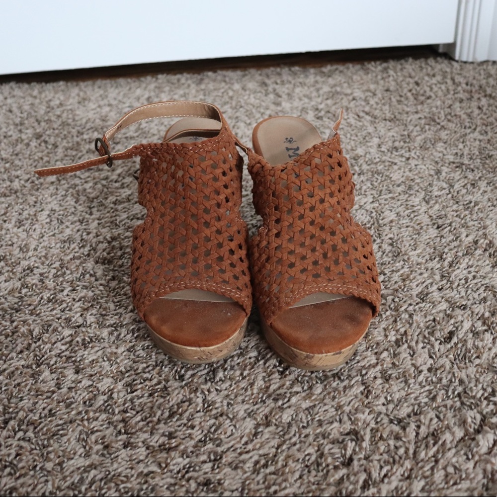 Brown wedges - good condition!